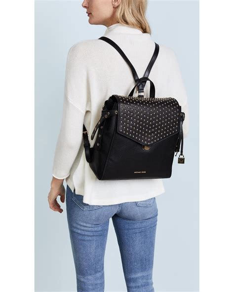 michael kors black bristol leather backpack|Michael Kors Backpack price philippines.